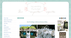 Desktop Screenshot of big-wedding-tiny-budget.com