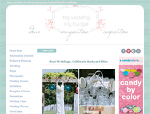 Tablet Screenshot of big-wedding-tiny-budget.com